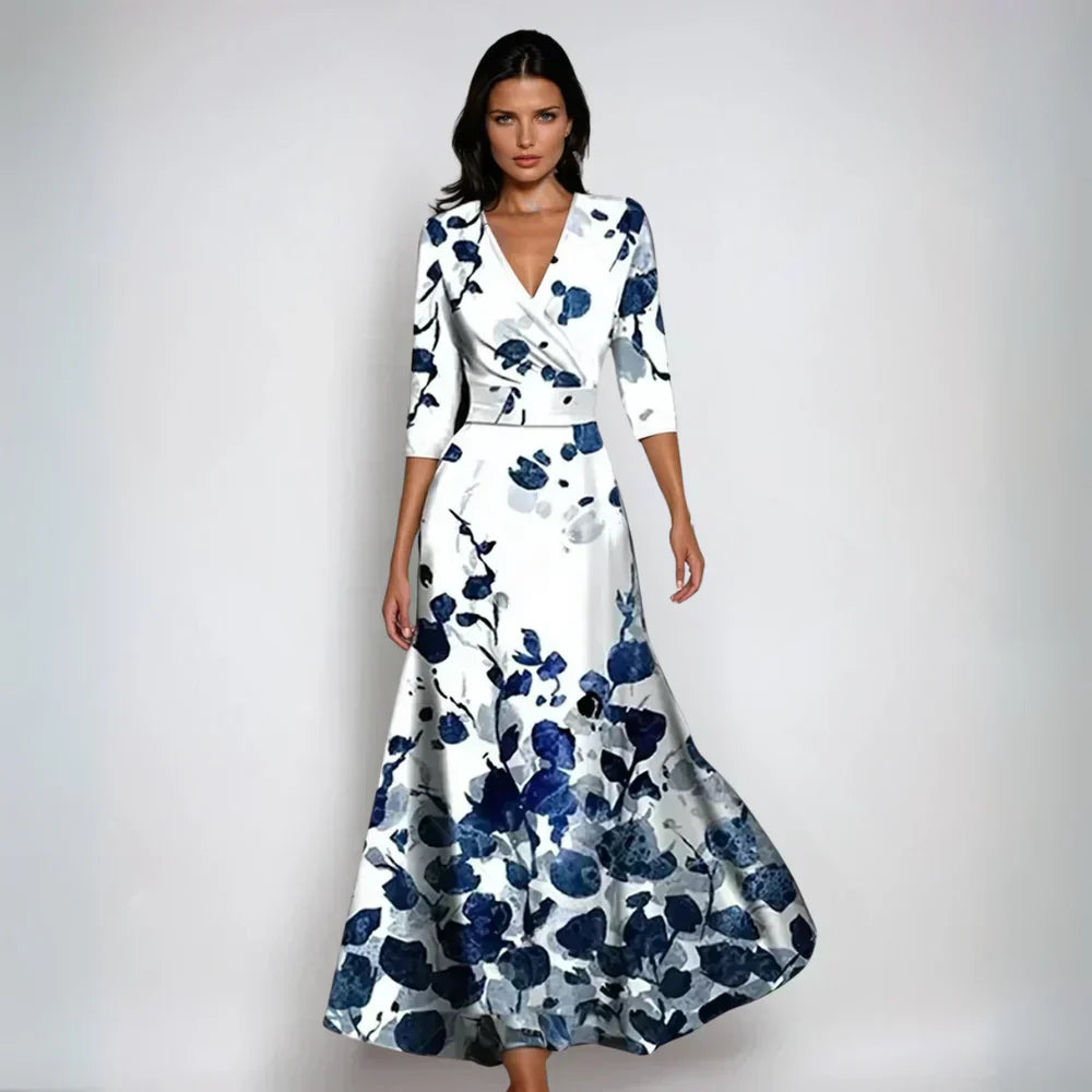 Eliana™ | Elegant A-Line Floral Dress
