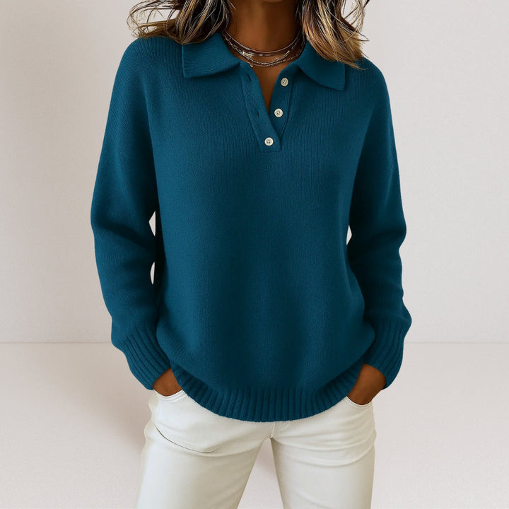 Olivia™ | Soft Knit Sweater with Collar