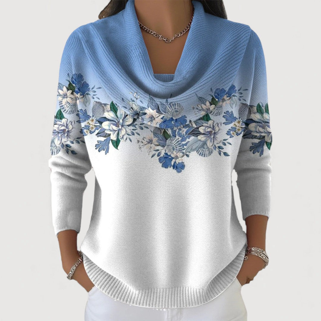 Alora™ | Floral Cowl Jumper