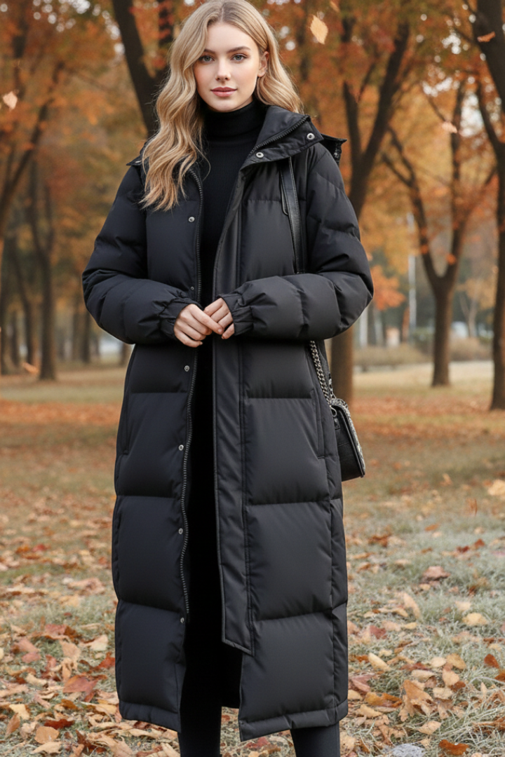 Down Puffer Jacket Long Fit Women
