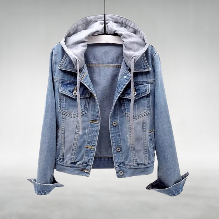 CARA | DENIM HOODIE JACKET