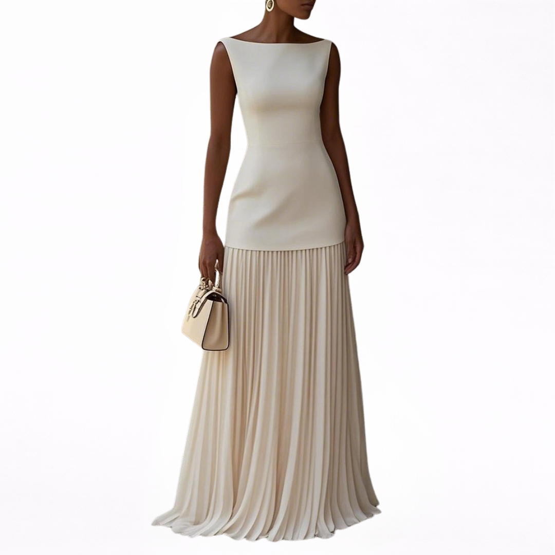 Celeste | Pleated Maxi Dress