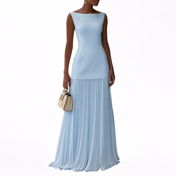 Celeste | Pleated Maxi Dress