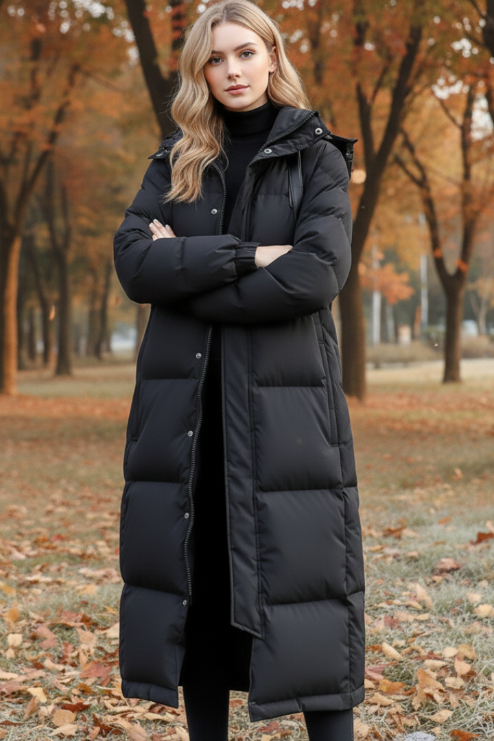 Down Puffer Jacket Long Fit Women