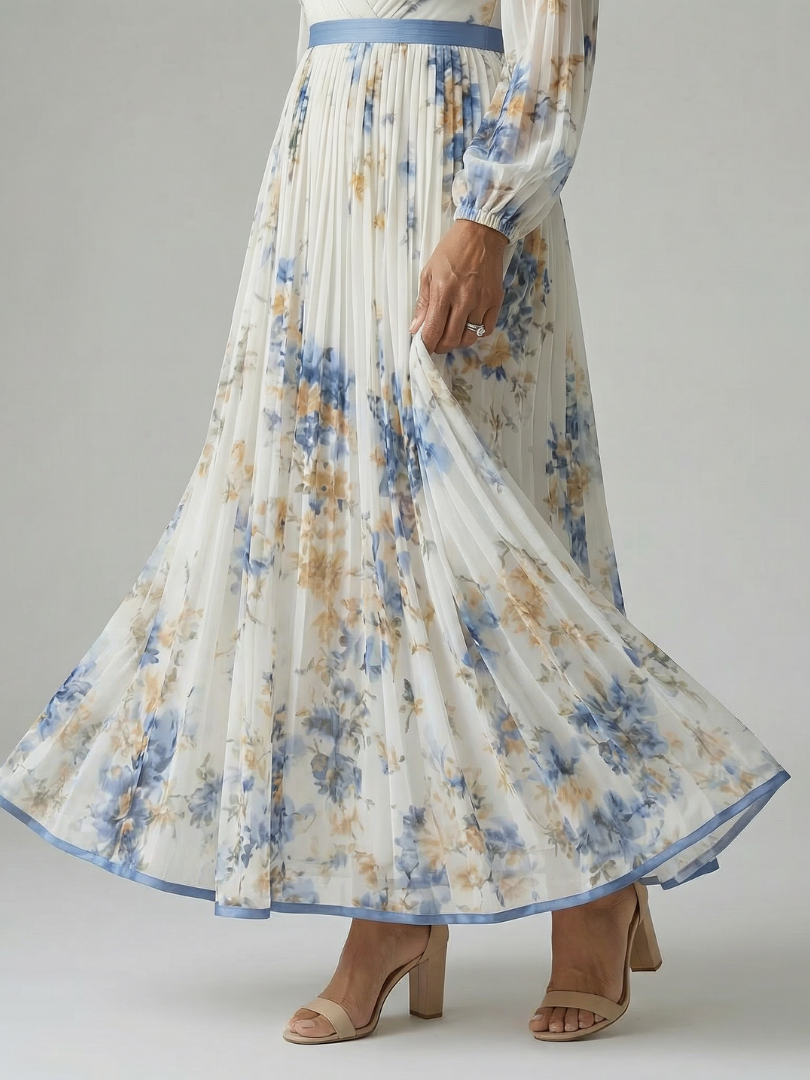 Rielle | Folding Wrap Midi Dress