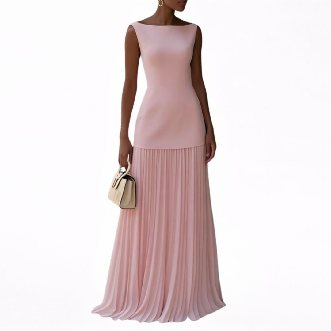 Celeste | Pleated Maxi Dress