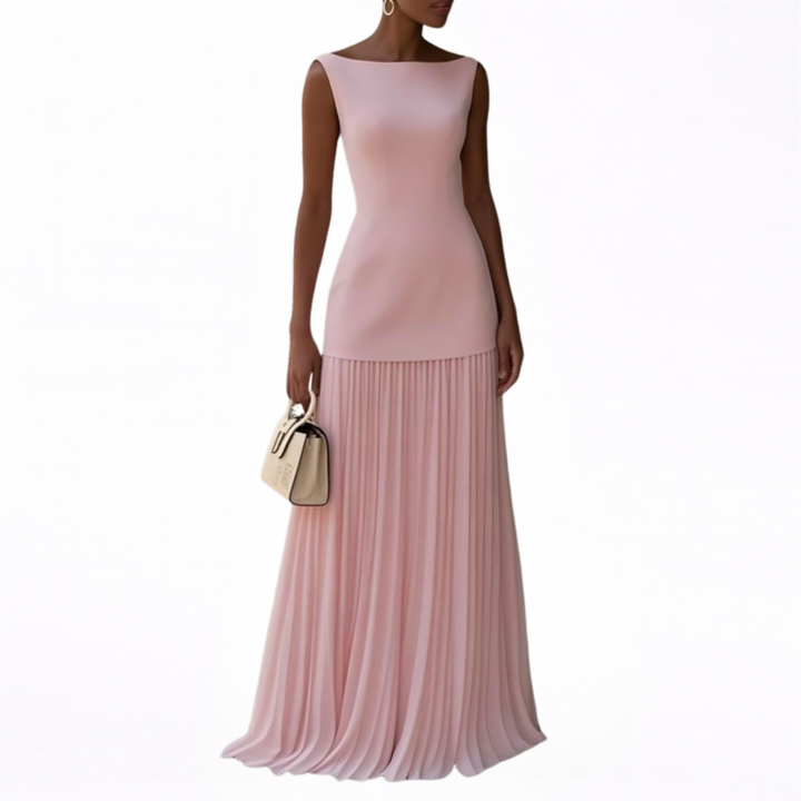 Celeste | Pleated Maxi Dress