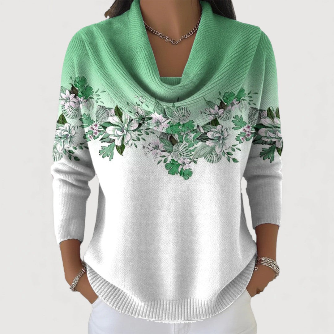 Alora™ | Floral Cowl Jumper