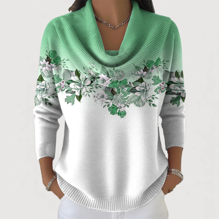 Alora™ | Floral Cowl Jumper