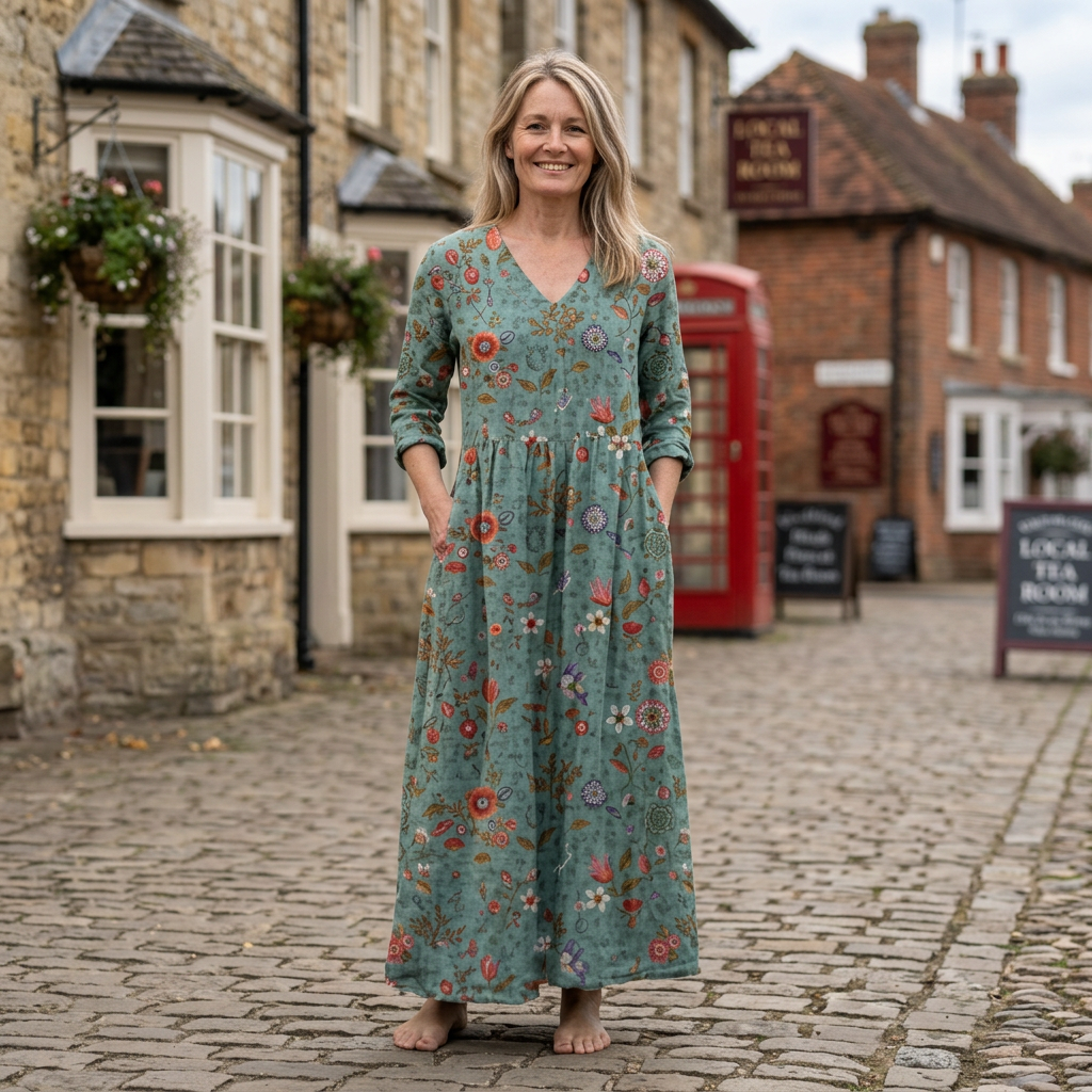 Camille | Premium Quality Floral Long Dress
