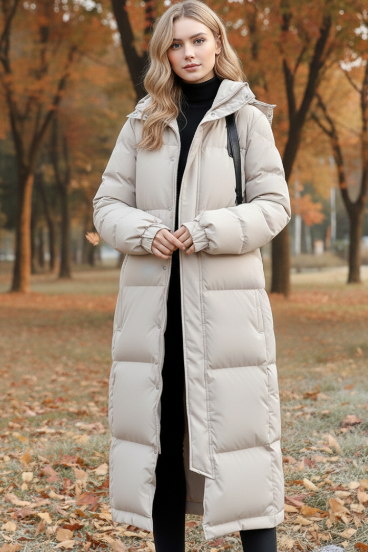 Down Puffer Jacket Long Fit Women