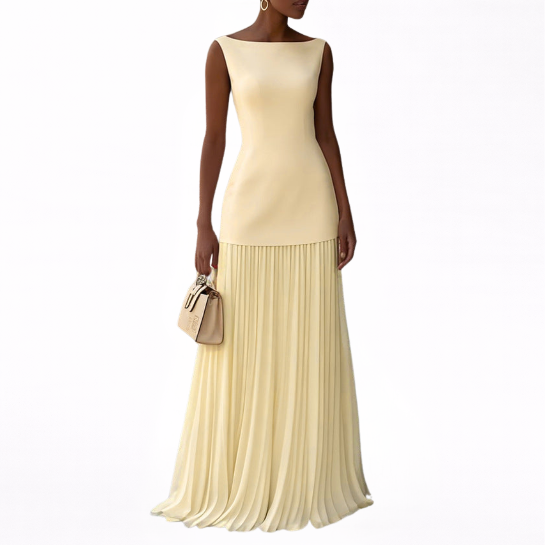Celeste | Pleated Maxi Dress