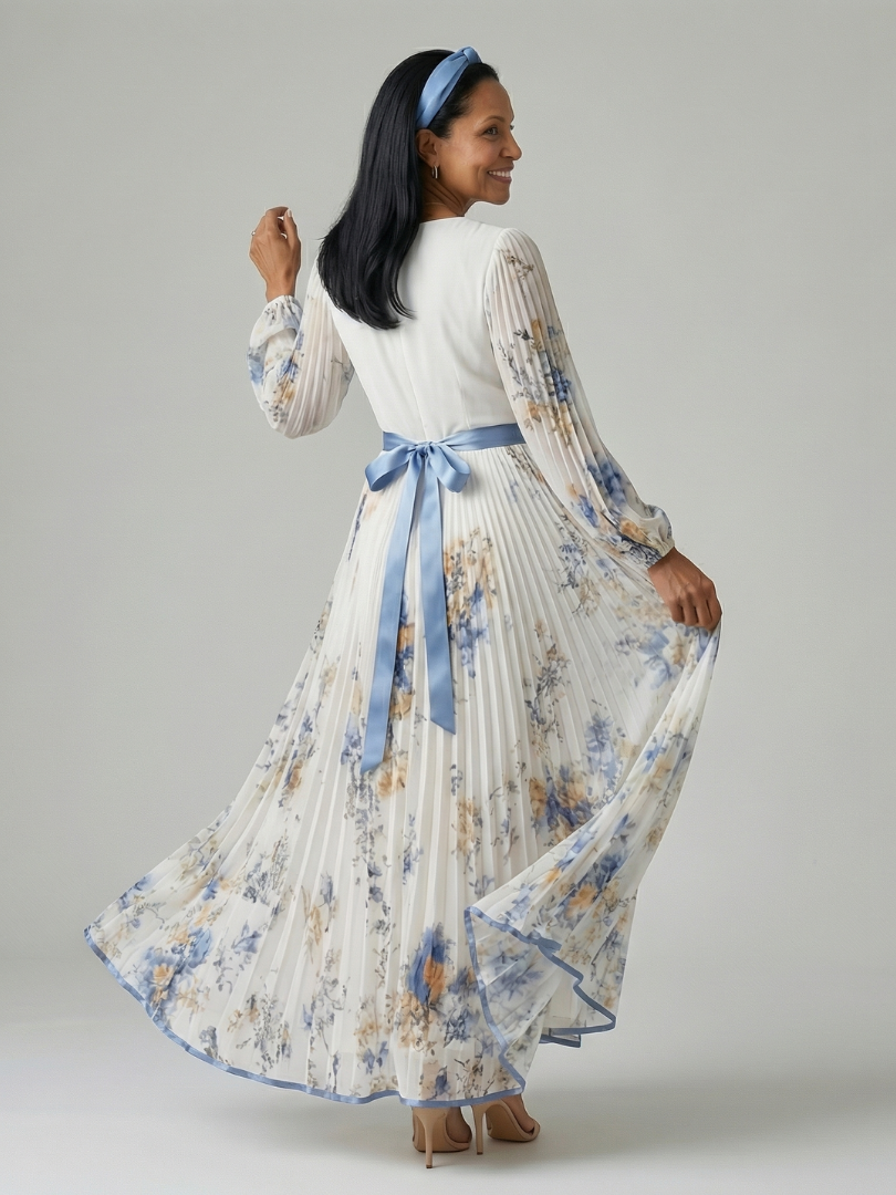 Rielle | Folding Wrap Midi Dress