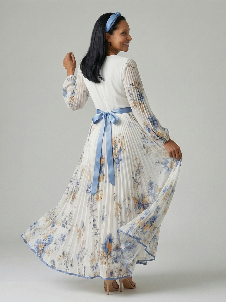 Rielle | Folding Wrap Midi Dress
