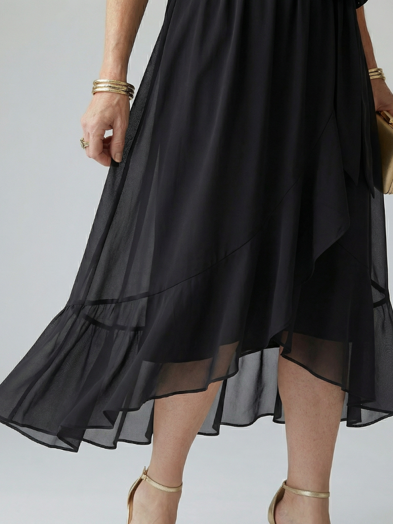 Elric | Light Midi Dress with Draping