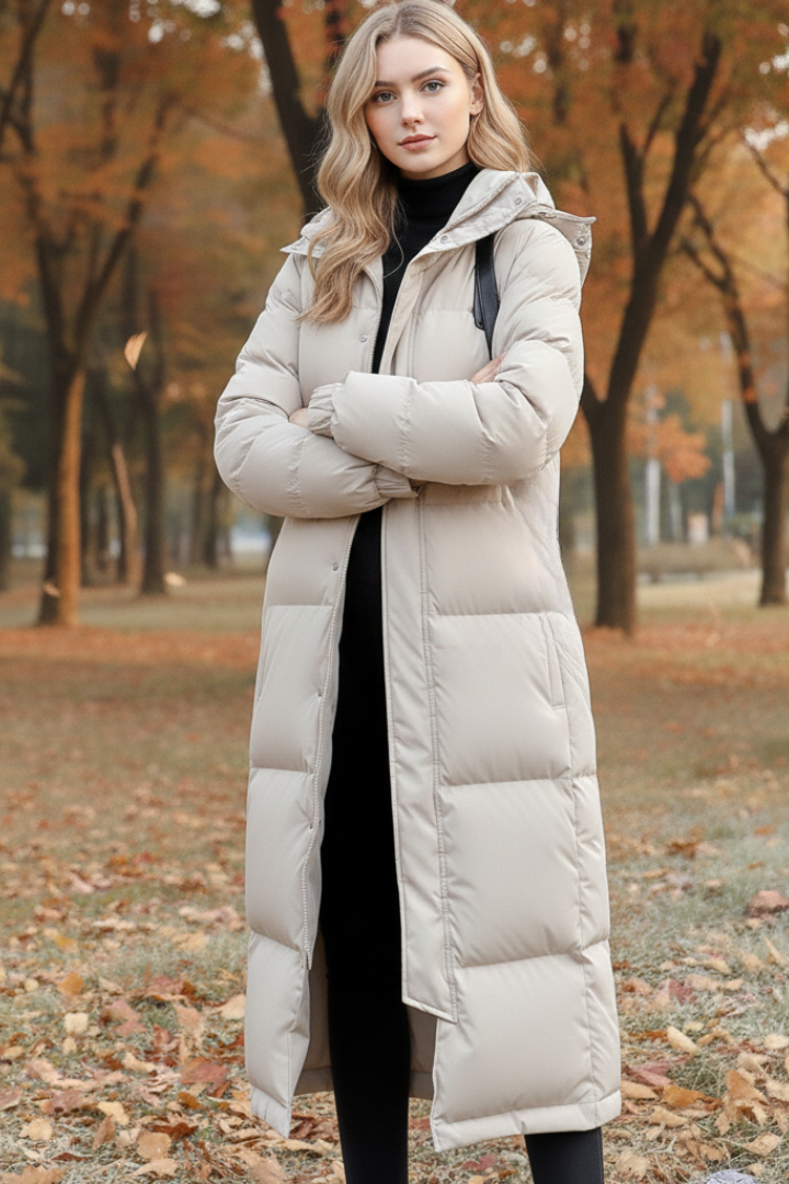 Down Puffer Jacket Long Fit Women