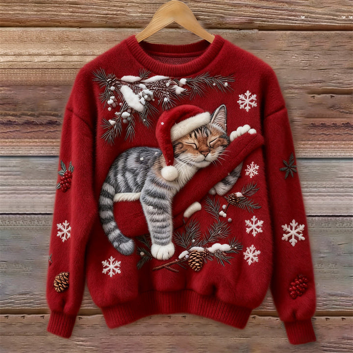 WinterTales™ Sweater | Christmas Cat