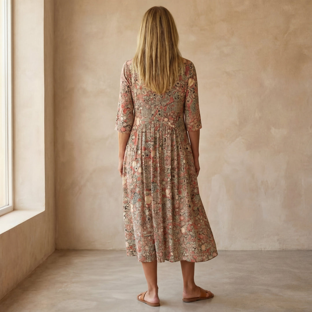 HARINA - Elegant Dress with V-Neck