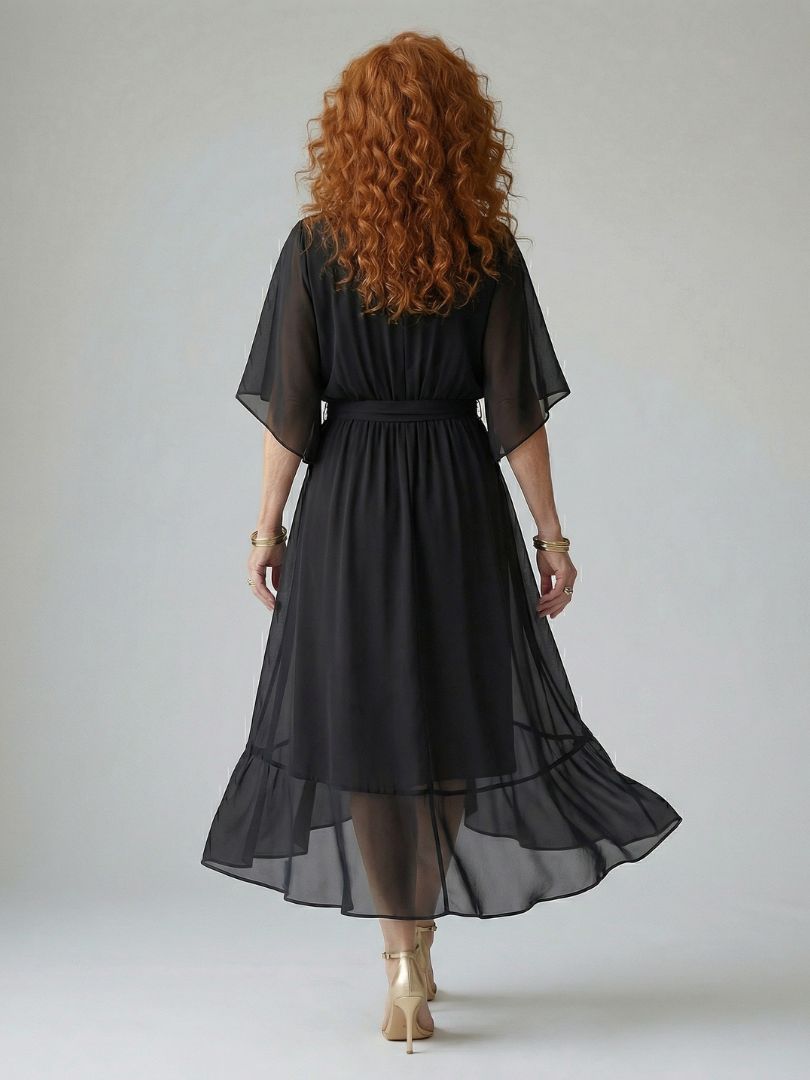 Elric | Light Midi Dress with Draping