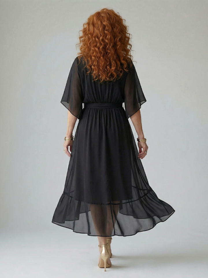 Elric | Light Midi Dress with Draping