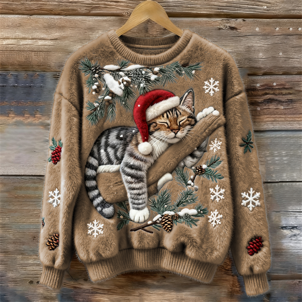 WinterTales™ Sweater | Christmas Cat