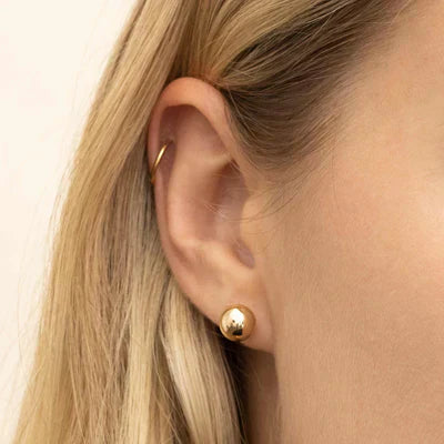 Soravelle | Round Earrings 18K Gold
