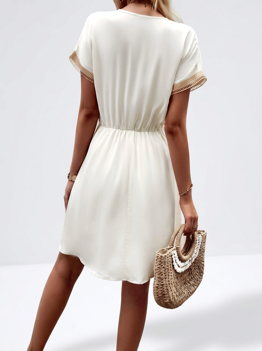 Léa | Boho V-Neck Lace Summer Dress