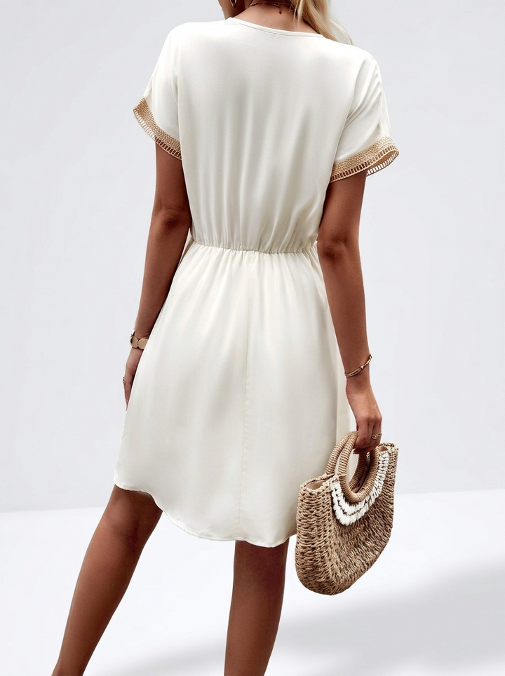 Léa | Boho V-Neck Lace Summer Dress
