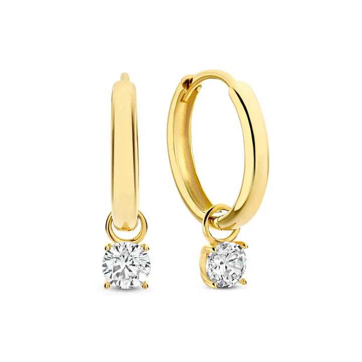Krizalyssa | Diamond Pendant Earrings 18k Gold