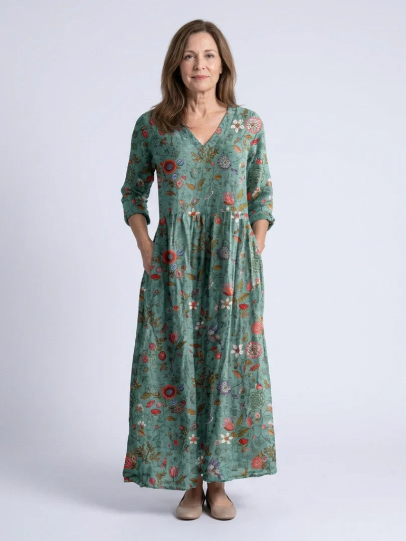 Camille | Long Floral Dress