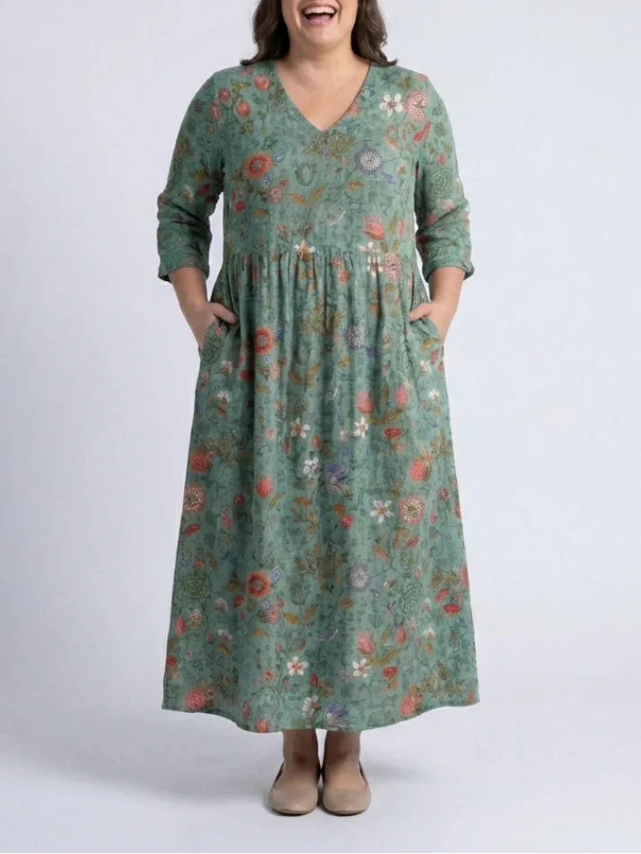 Camille | Premium Quality Floral Long Dress