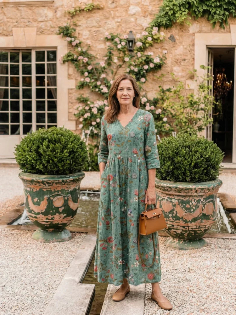 Camille | Long Floral Dress