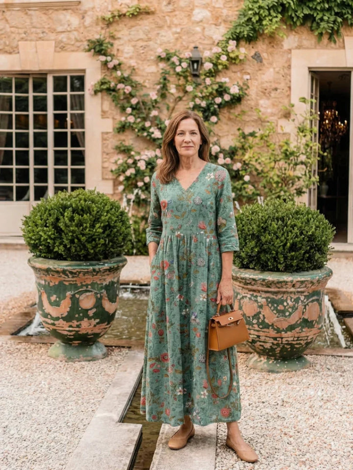 Camille | Premium Quality Floral Long Dress