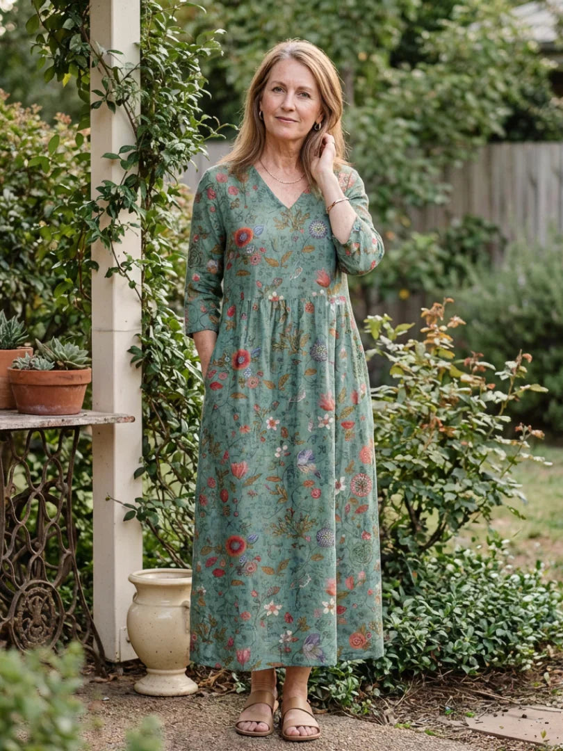 Camille | Long Floral Dress