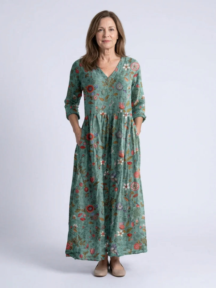 Camille | Premium Quality Floral Long Dress