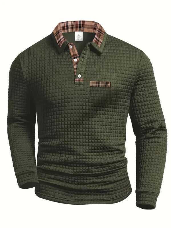 Harrison | Men’s Classic Textured Knit Long Sleeve Sweater