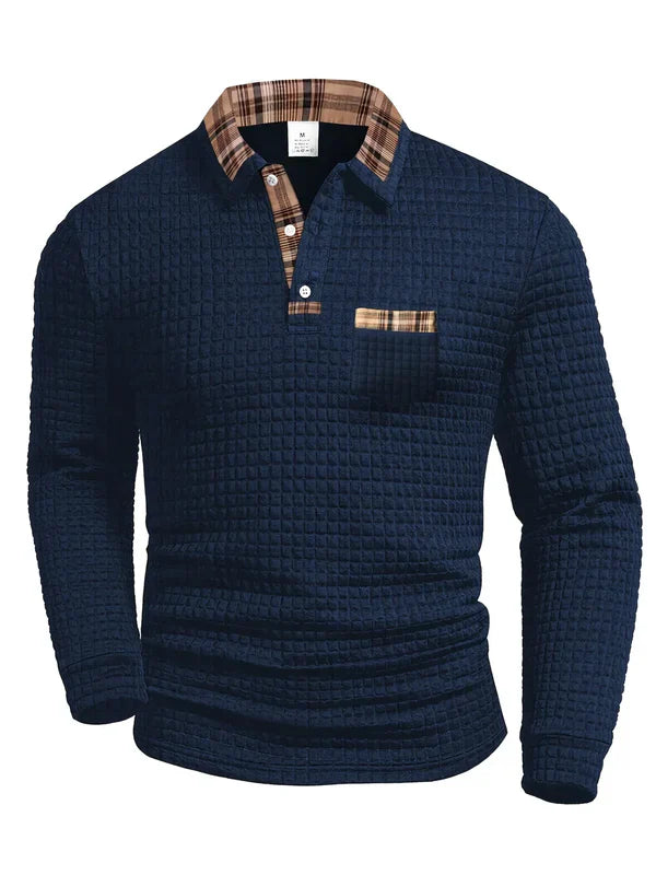 Harrison | Men’s Classic Textured Knit Long Sleeve Sweater