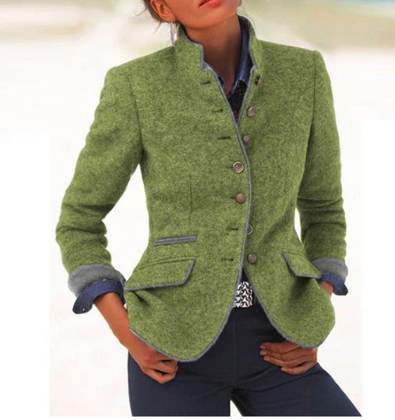 MADISON | ELEGANT CARDIGAN WITH HIGH COLLAR