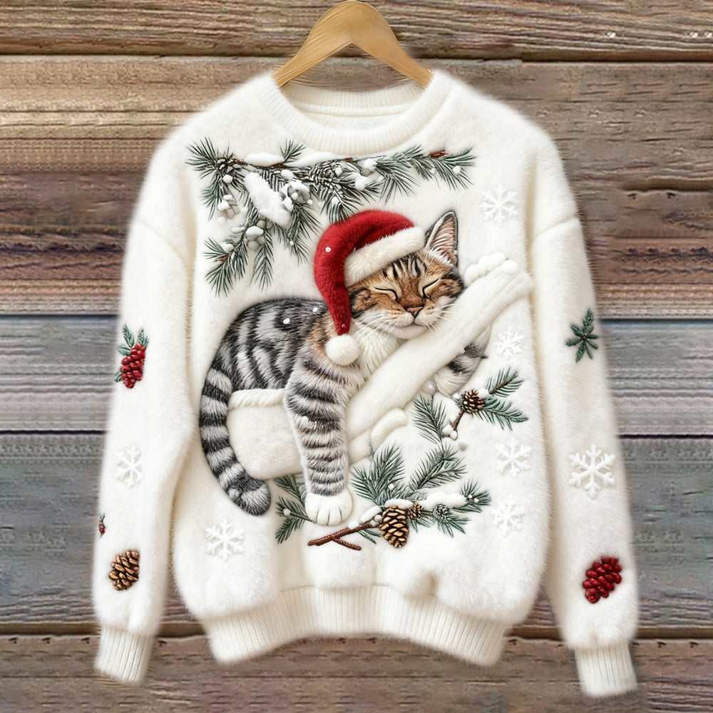 WinterTales™ Sweater | Christmas Cat