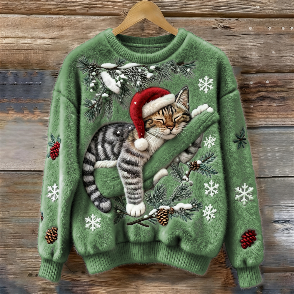 WinterTales™ Sweater | Christmas Cat