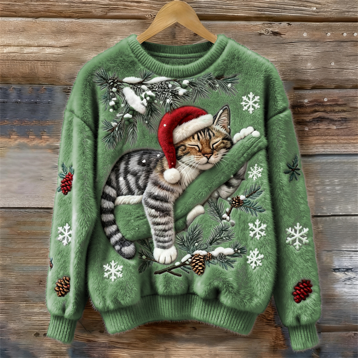 WinterTales™ Sweater | Christmas Cat