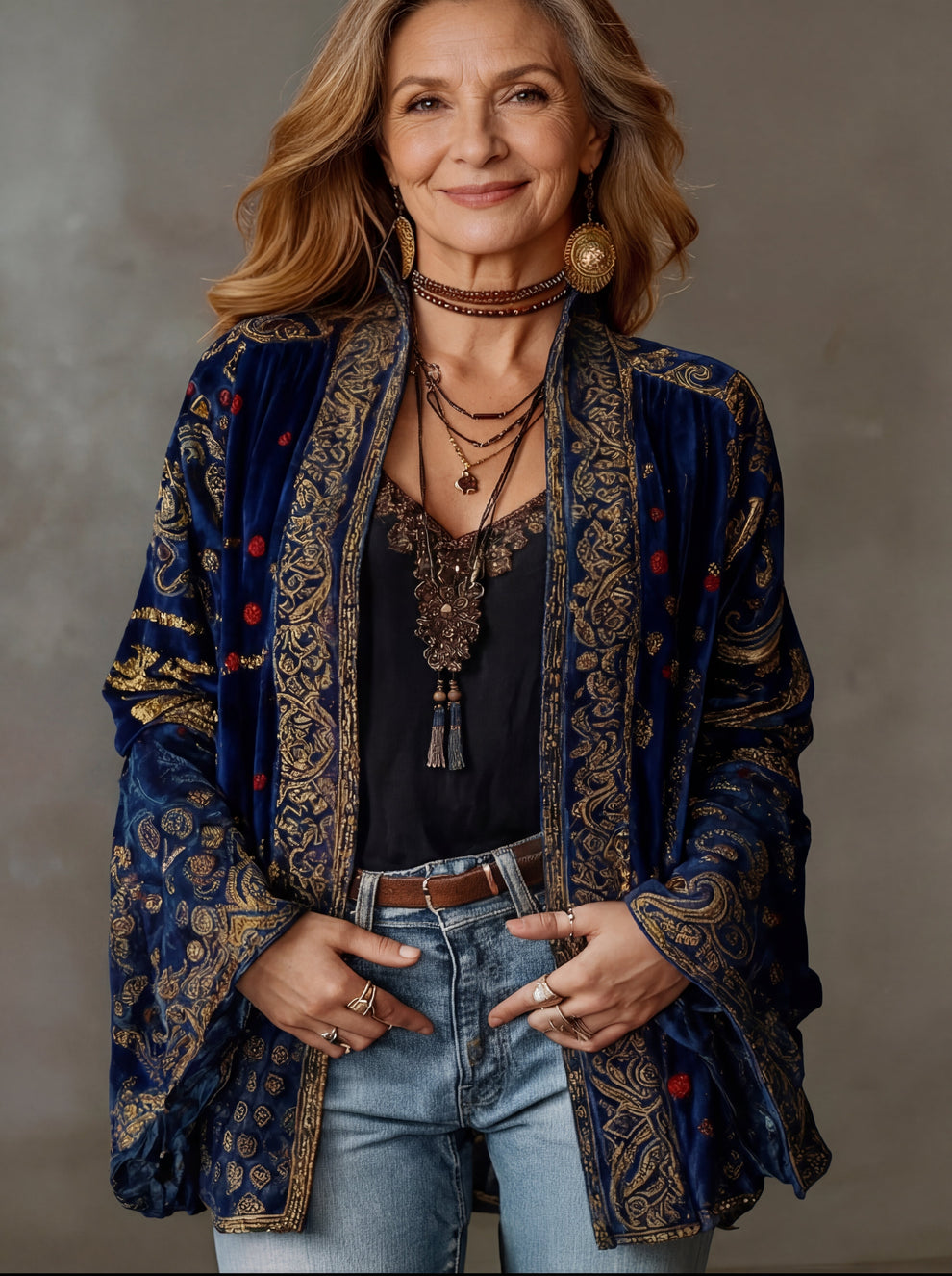 Elyska - Boho Style Kimono Coat