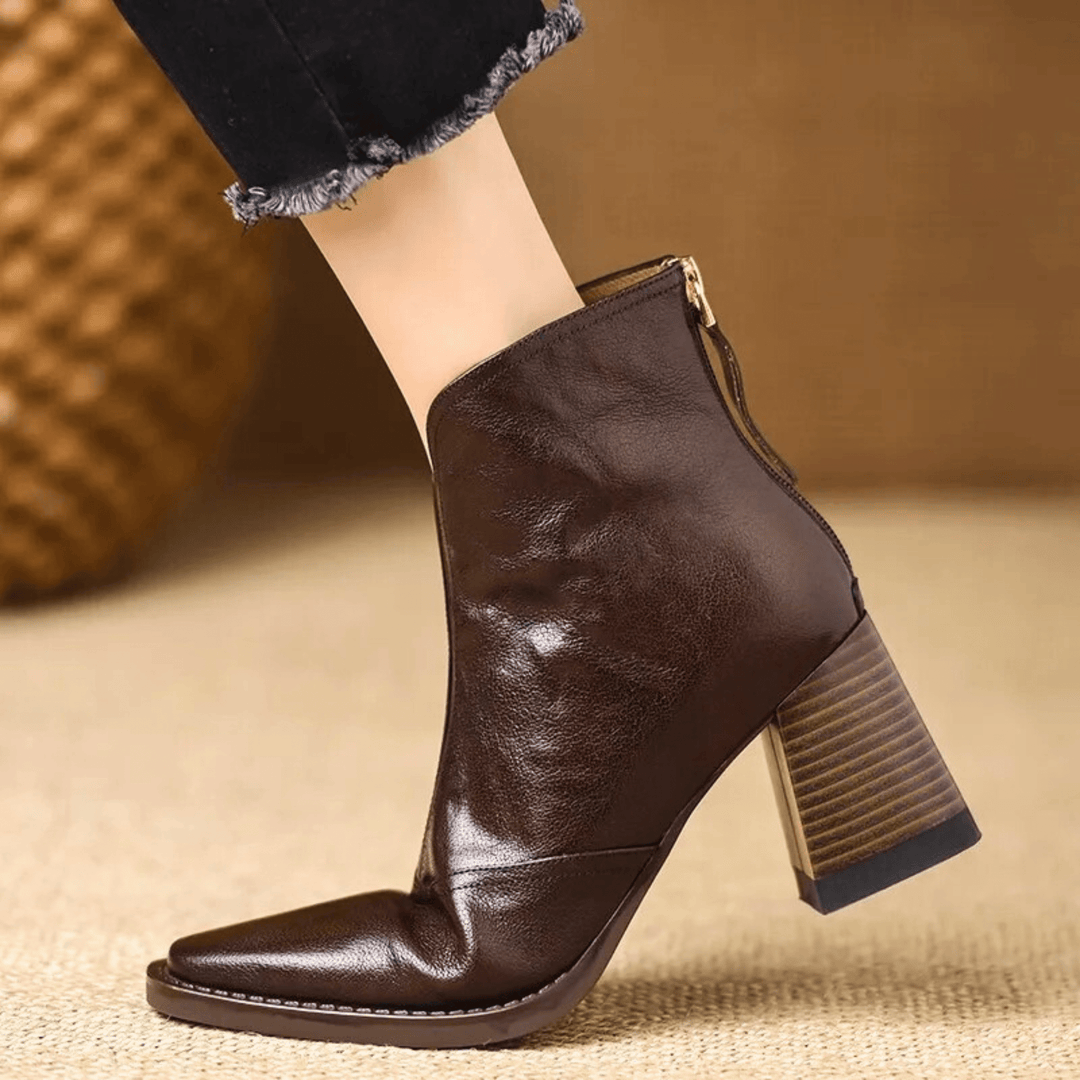 Rosalie™ | Luxury Mid-Heel Ankle Boots